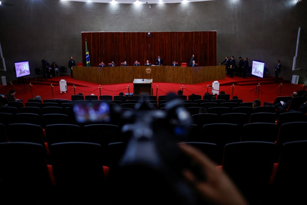 O plenário do Tribunal Superior Eleitoral — Foto: Adriano Machado/Reuters