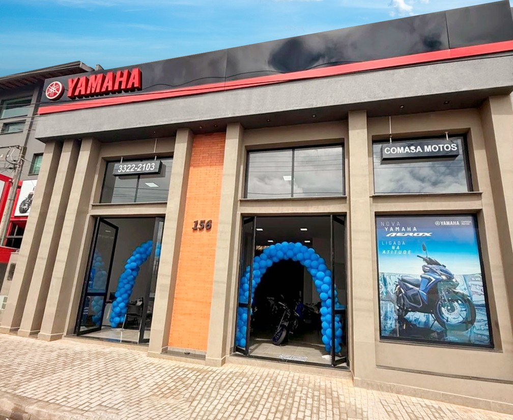 1 de 3
Nova unidade da Comasa Motos, parte do Grupo Comauto, chega a Assis na Avenida Get&uacute;lio Vargas, com estrutura ampliada e um layout moderno focado no conforto do cliente &mdash; Foto: Grupo Comauto/Divulga&ccedil;&atilde;o