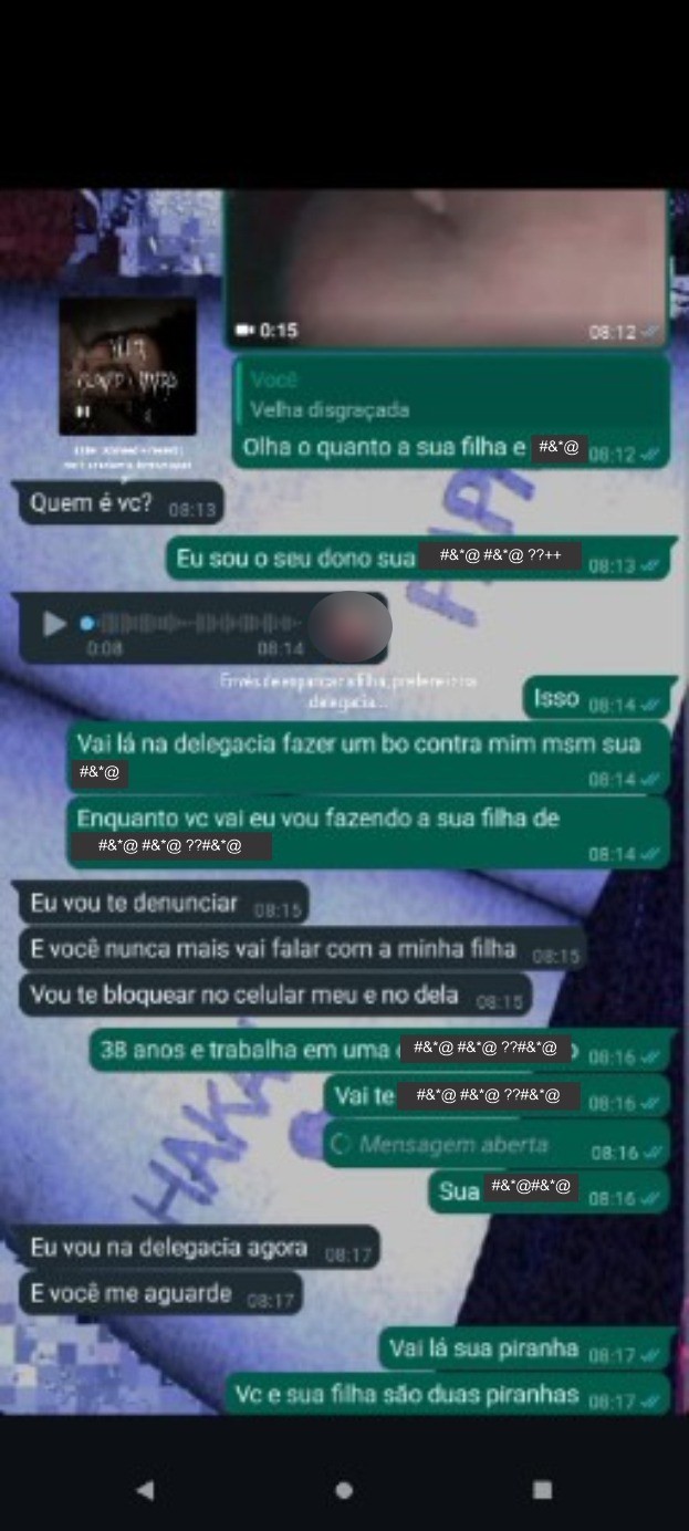 Adolescente alvo da Operação Mão de Ferro 2 ameaça vítimas na internet. — Foto: Reprodução