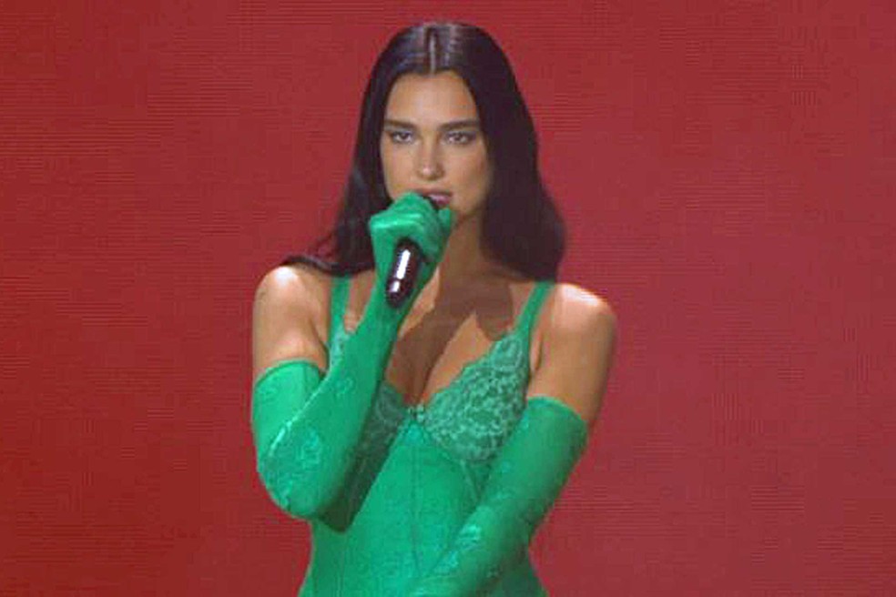 Dua Lipa no Rock in Rio 2022 — Foto: Reprodução