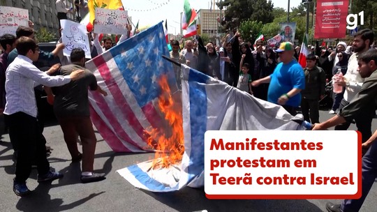 Milhares de pessoas protestam em Teerã contra Israel