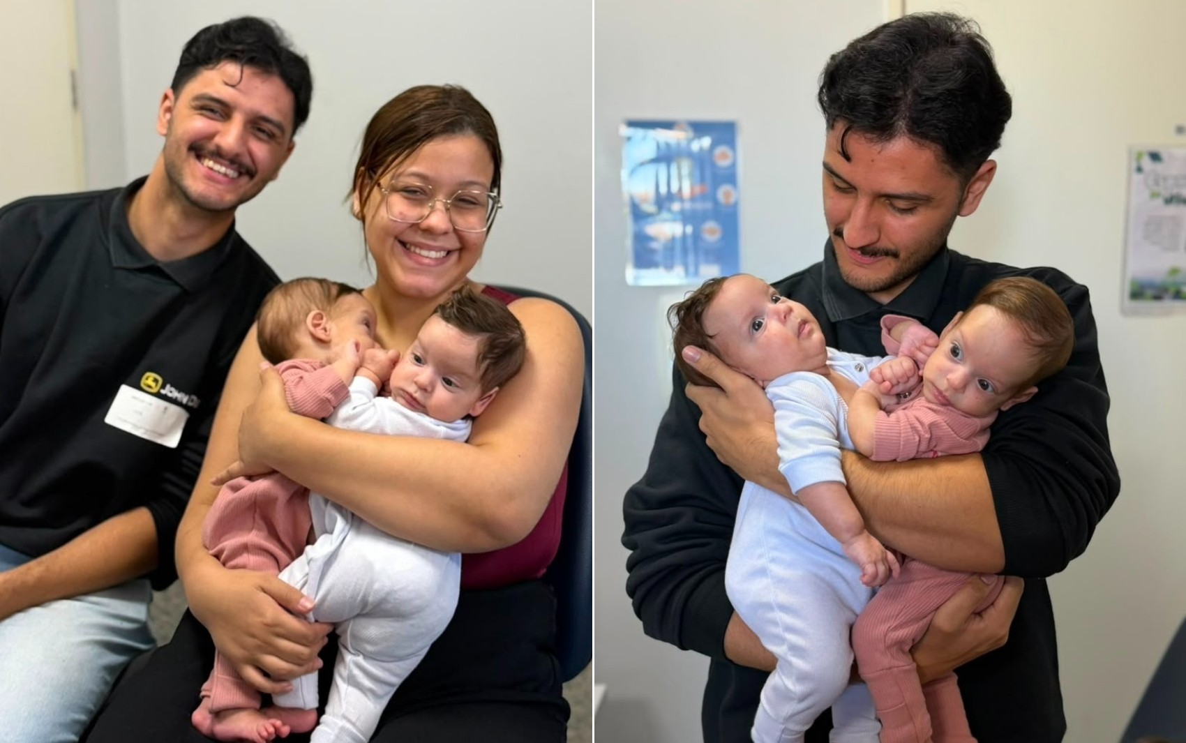 Siamesas de SP chegam a Goiás para realizar cirurgia de separação