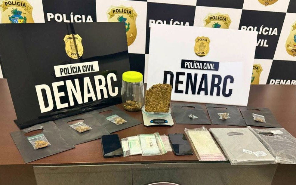 Polícia Civil prende ex-lutado de MMA e apreende "supermaconha", em Goiânia — Foto: Divulgação/Polícia Civil