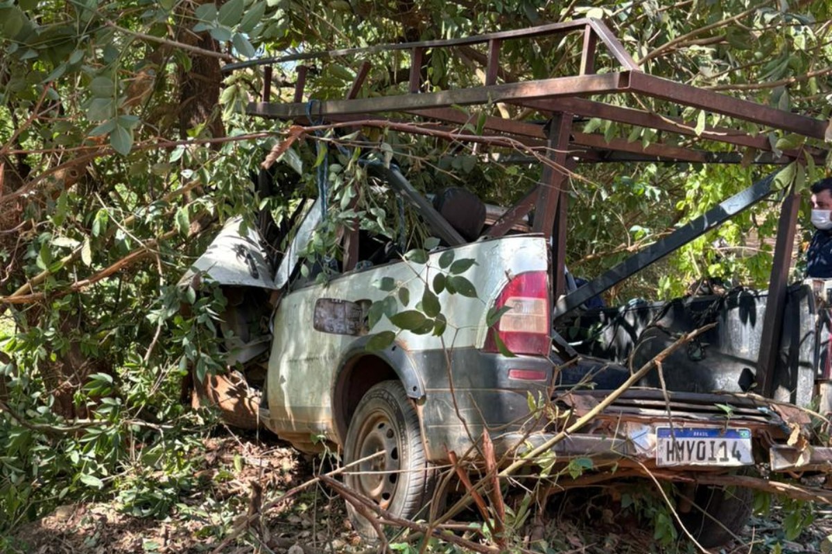 Adolescente de 15 anos morre ao bater caminhonete em árvore em Tarumirim