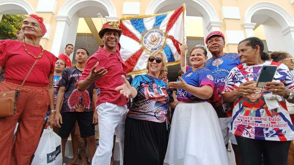 Malandros do Samba, campeã do Carnaval de Natal 2024, homenageou Diana Fontes — Foto: Pedro Vitorino