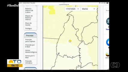 Saiba como fica a previsão do tempo para o Tocantins