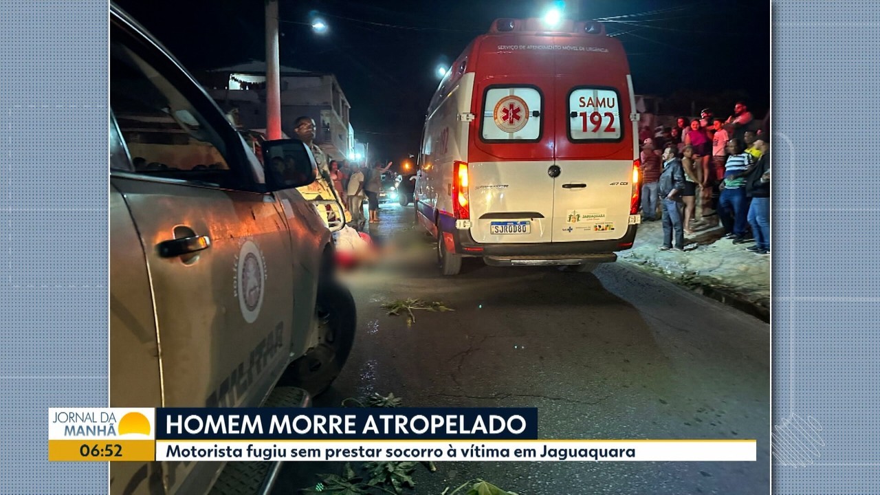 Homem morre após ser atropelado no interior da Bahia; suspeito de cometer crime fugiu sem prestar socorro