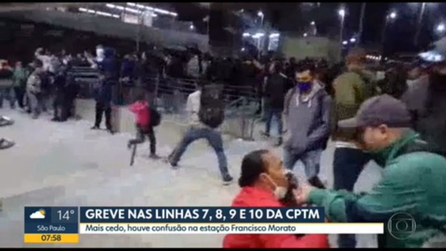Greve na CPTM gera confusão na estação Francisco Morato, da Linha