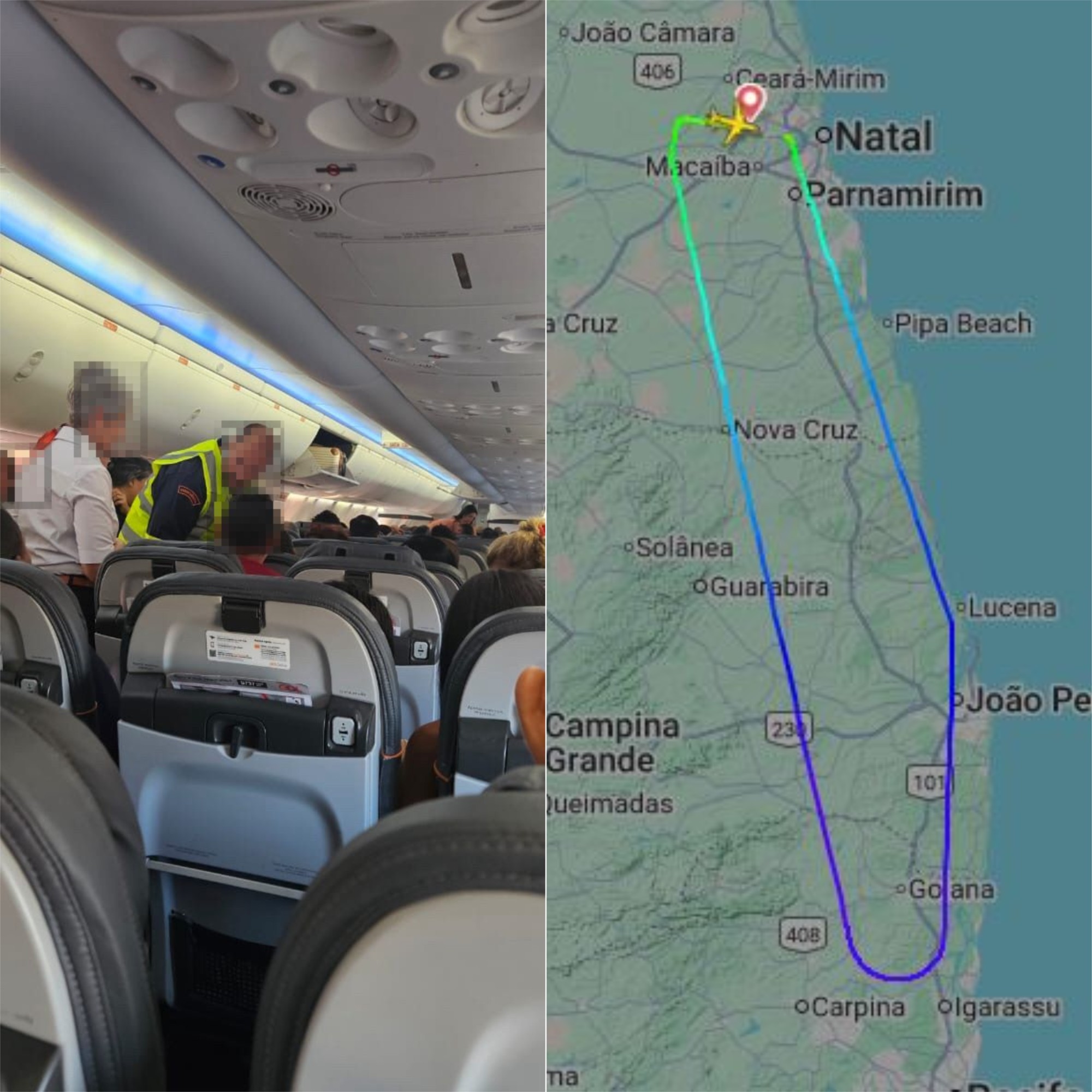 Avião tem problema após decolar e retorna para o Aeroporto de Natal
