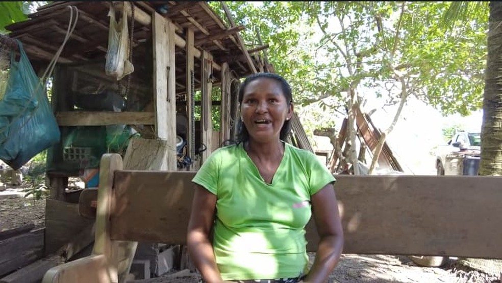 Edileusa Soares, agricultora da comunidade Glebinha. — Foto: Divulgação