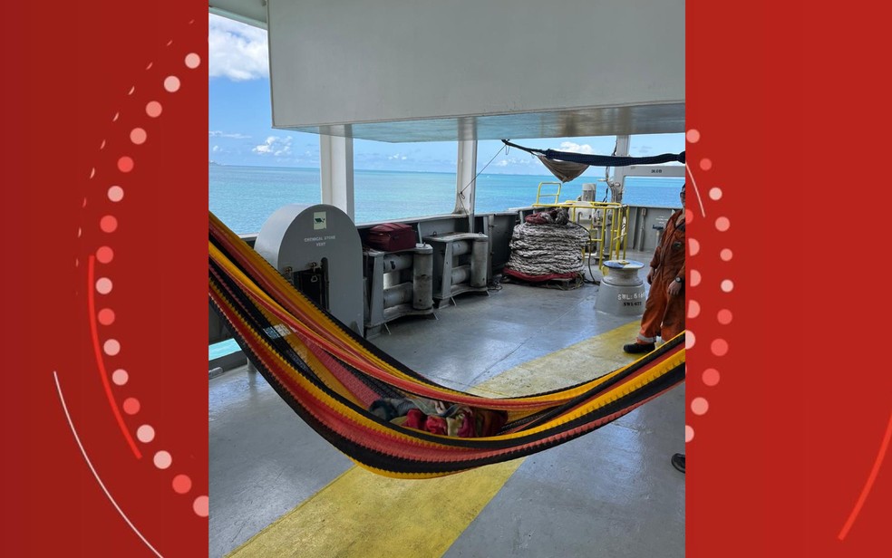 Trabalhadores são resgatados em condições análogas às de escravizados em navio de empresa norueguesa ancorado na Bahia — Foto: Divulgação/SRT-BA