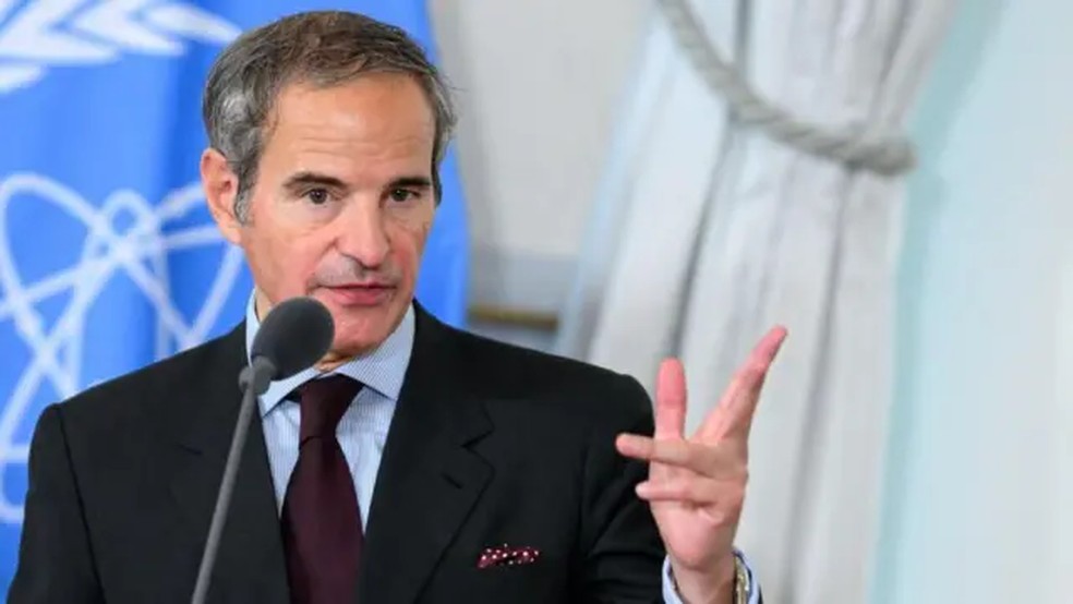 Rafael Grossi diz que espera que as negociações ainda possam acontecer no futuro, apesar do Irã ter cortado relações com a AIEA. — Foto: EPA via BBC