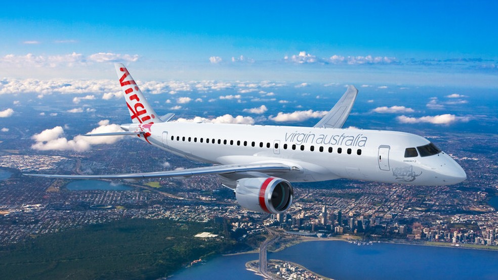 Embraer anuncia venda de 8 jatos para companhia aérea da Austrália. — Foto: Reprodução/Embraer