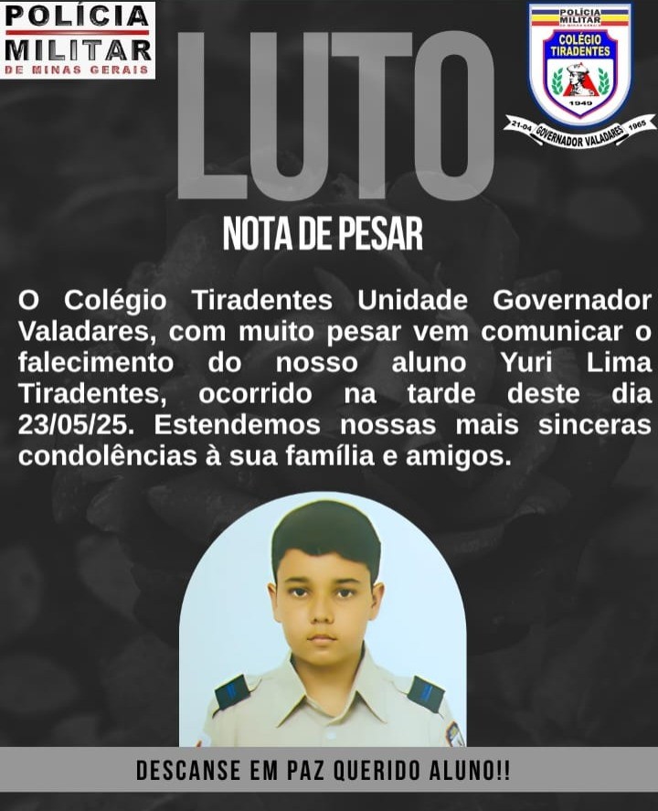 Morre menino de 12 anos baleado dentro de casa em Governador Valadares
