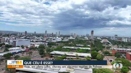 Palmas registra chuva na região central no mês de julho