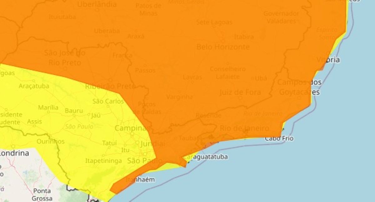 Inmet emite alerta de chuvas intensas para cidades do Sul do Rio e Costa Verde