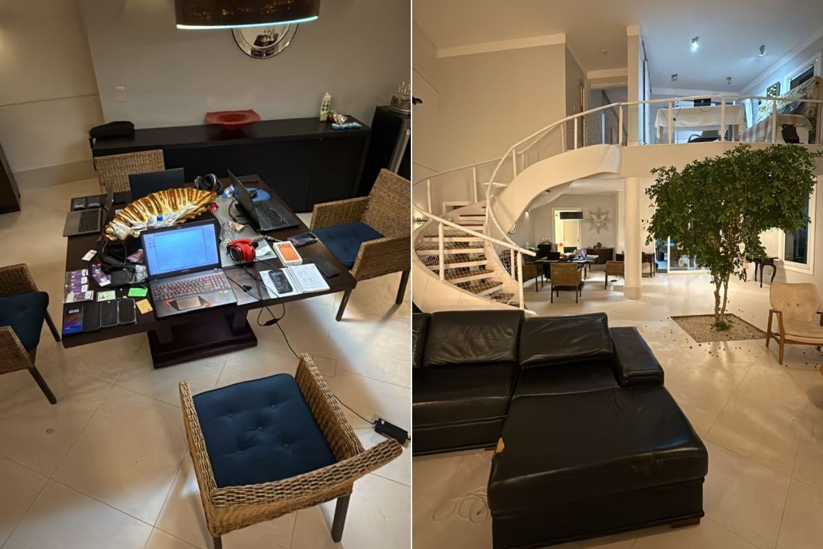 Mansão de luxo no litoral de SP era usada por quadrilha que invadia sistema do TJ; veja