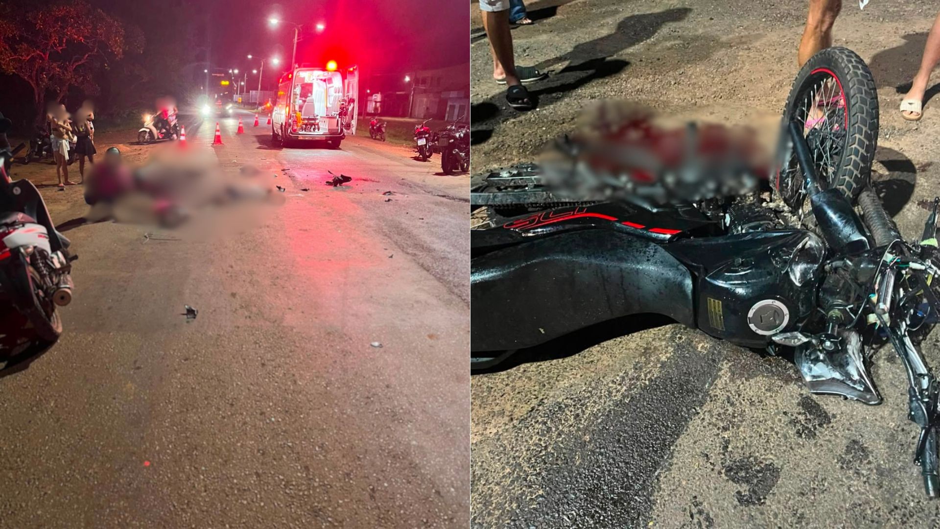 Quatro pessoas morrem em acidente entre motos na BR-222, em Vitória do Mearim