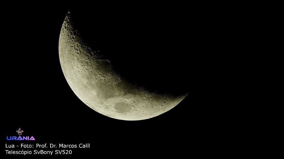 Fenômeno poderá ser visto nesta segunda. — Foto: Urânia Planetário