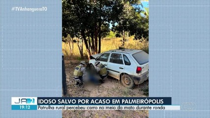 Idoso é salvo após patrulha rural encontrar carro em área de mata em Palmeirópolis