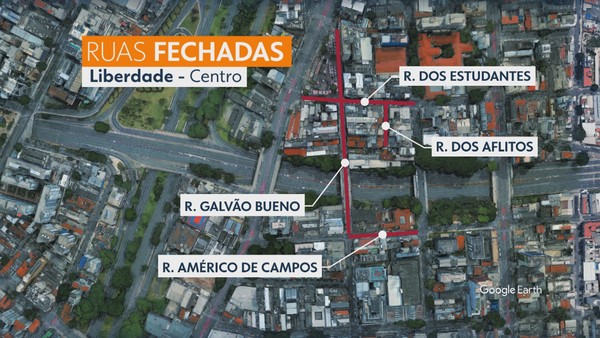 Liberdade terá ruas fechadas para carros aos domingos; saiba quais