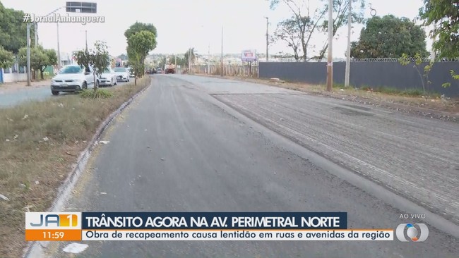 Trnsito na Avenida Perimetral Norte segue lento