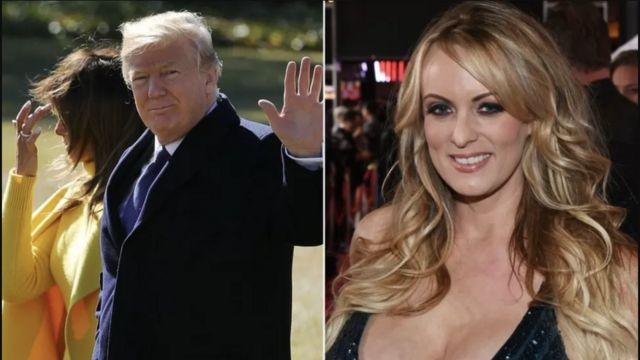 Stormy Daniels, ex-atriz pornô a quem Trump é acusado de subornar, fala em julgamento do ex-presidente