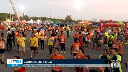 Vias de Palmas serão interditadas para a Corrida do Fogo
