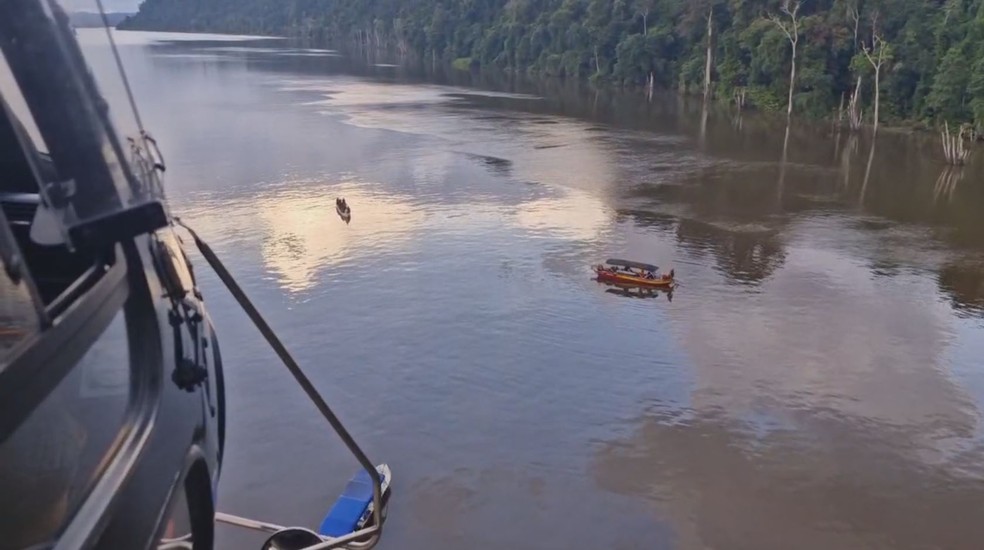 Polícia localiza corpos em área de garimpo na divisa do Amapá com o Pará — Foto: GTA/Divulgação