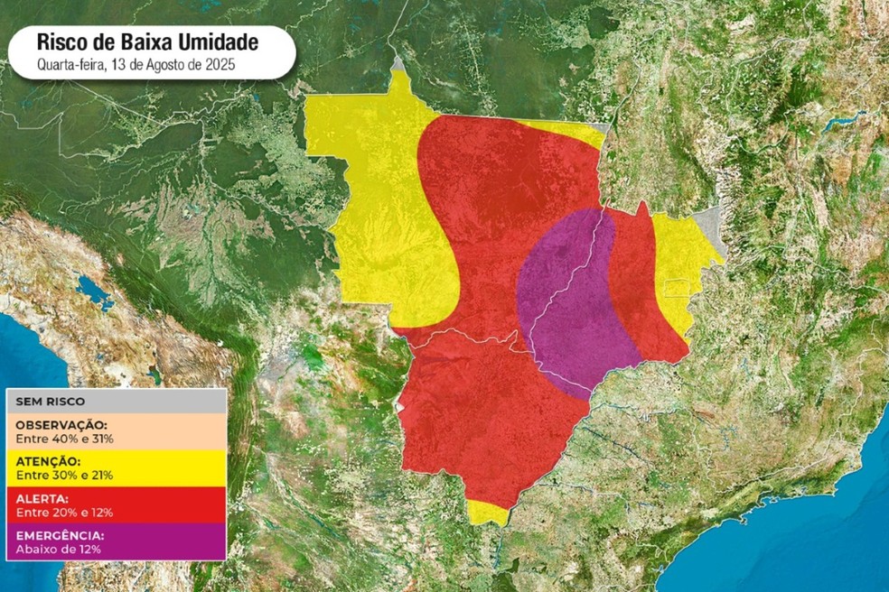 Alerta laranja — Foto: Climatempo