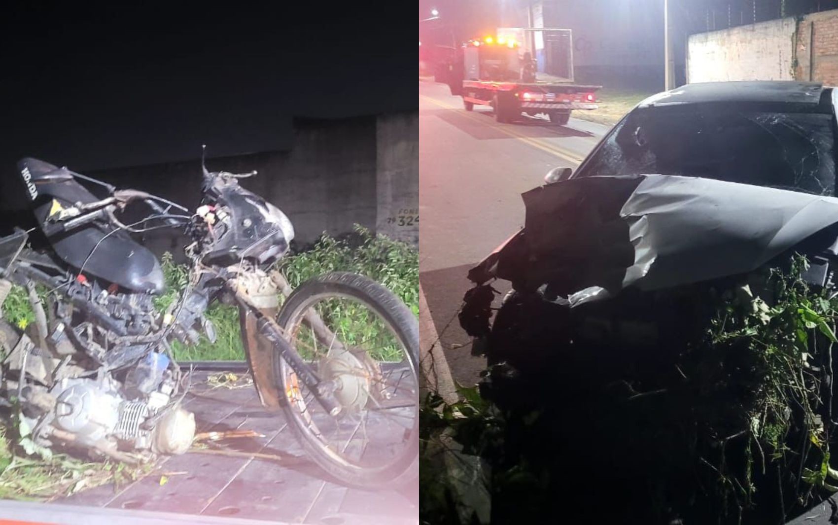 VÍDEO: Passageira e condutor morrem após carro atropelar motocicleta em Itabaiana