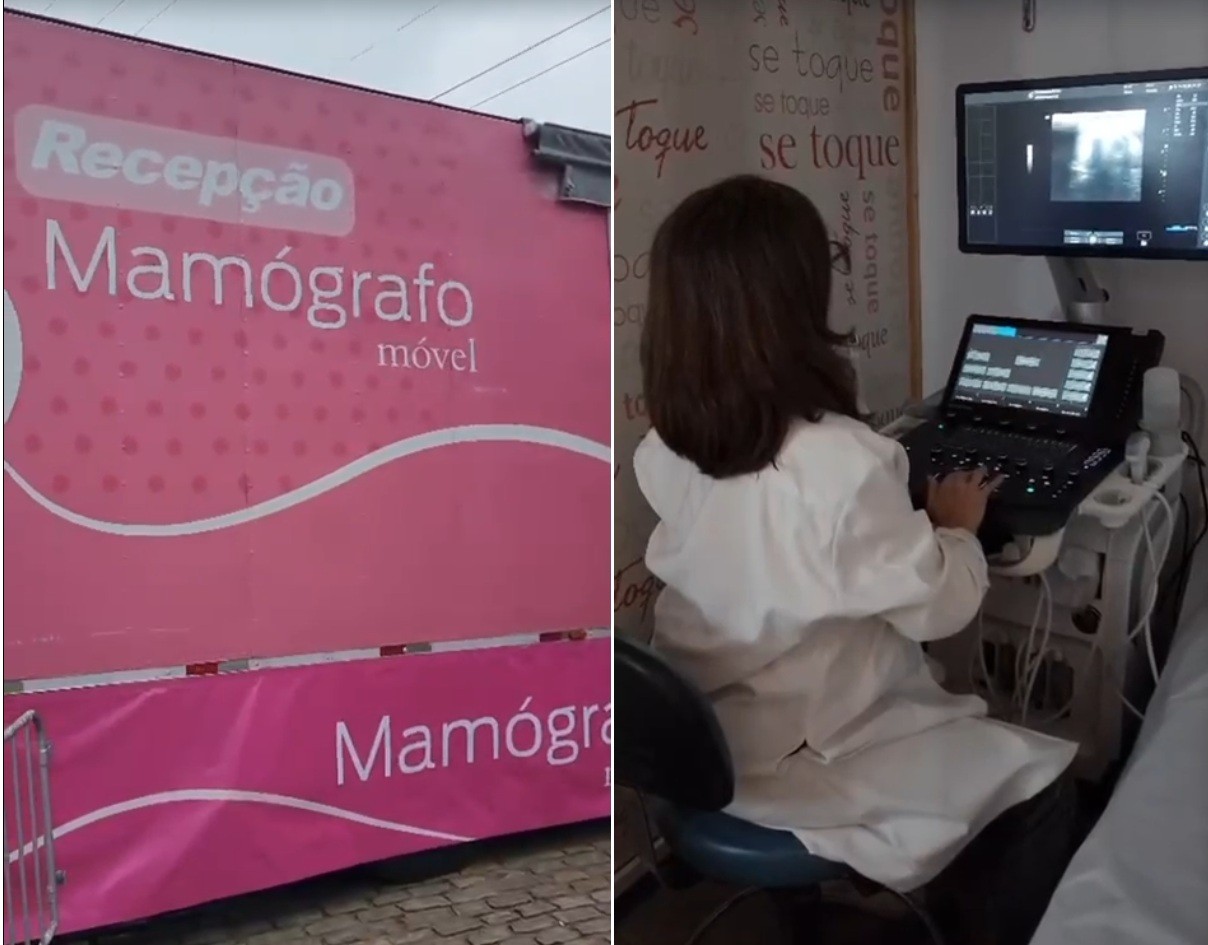 Carreta da mamografia realiza mais de 660 exames e ajuda a reduzir fila de espera em Porciúncula