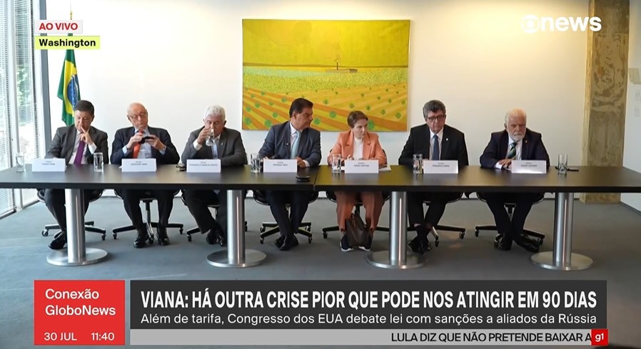 Além do tarifaço, Brasil pode sofrer sanções dos EUA por comércio com a Rússia, dizem senadores que viajaram a Washington