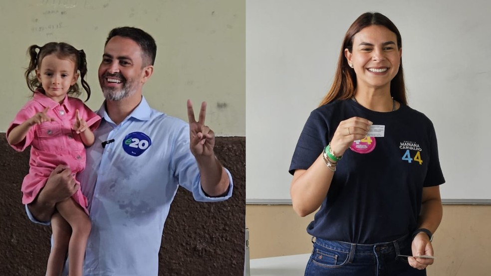 Léo (Podemos) venceu de virada de Mariana Carvalho (União) — Foto: Marcelo Moreira