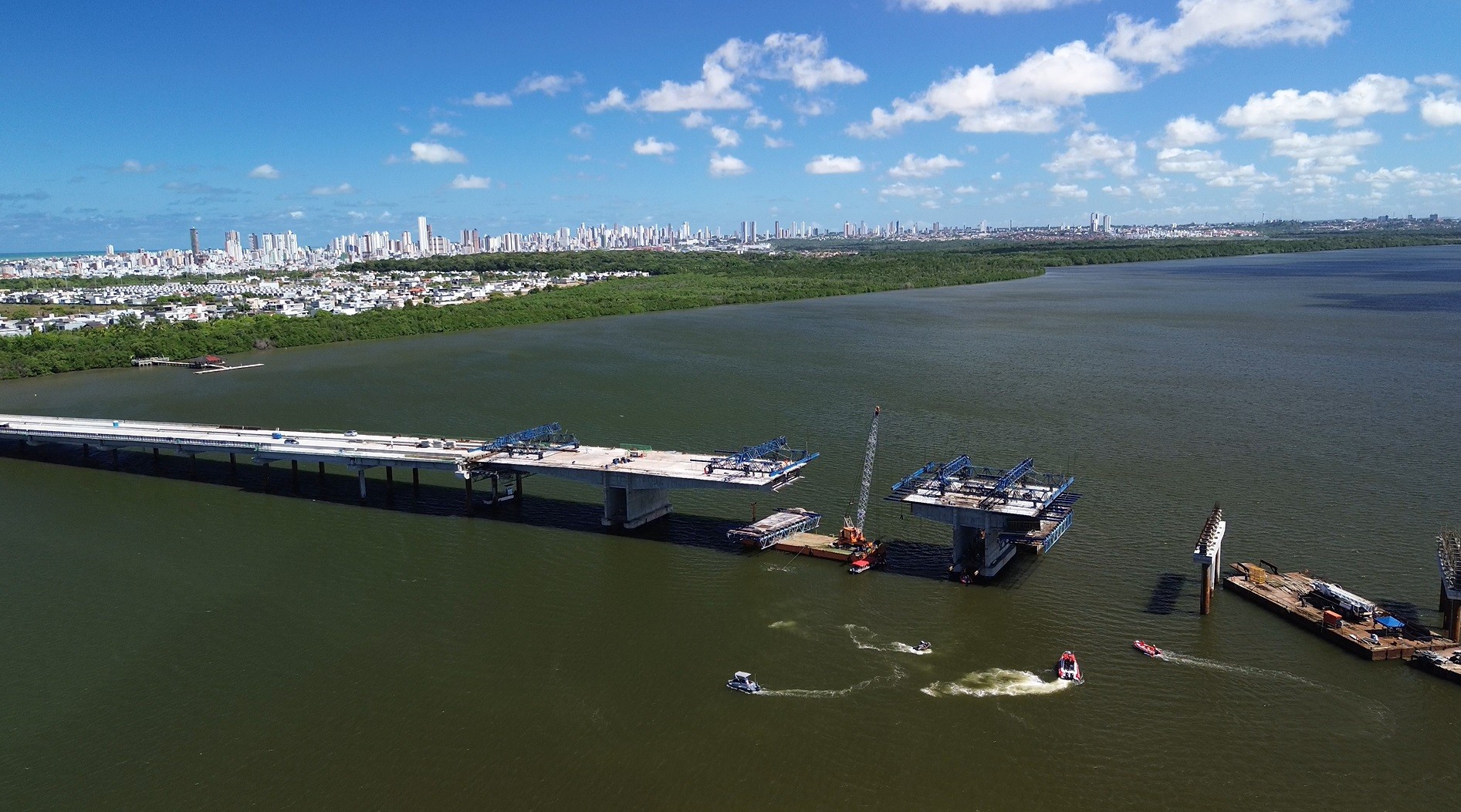 Desabamento em obra da Ponte do Futuro: morte de trabalhador que estava desaparecido é confirmada