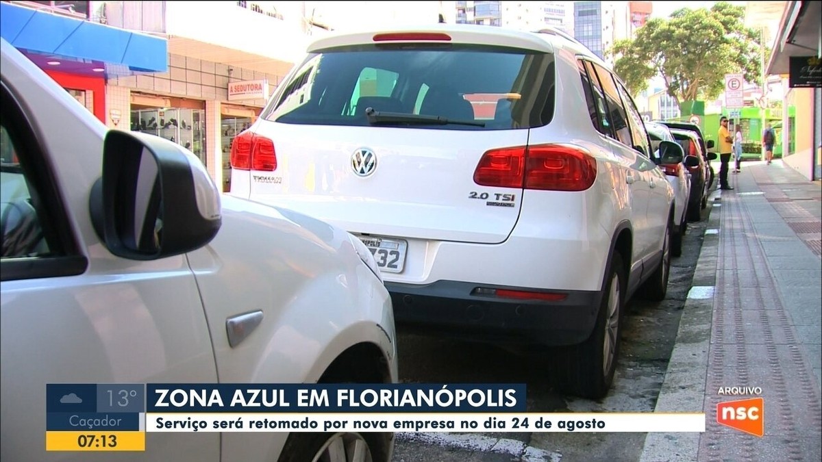 Zona Azul em Florianópolis: cobrança para estacionamento é retomada com  novo app