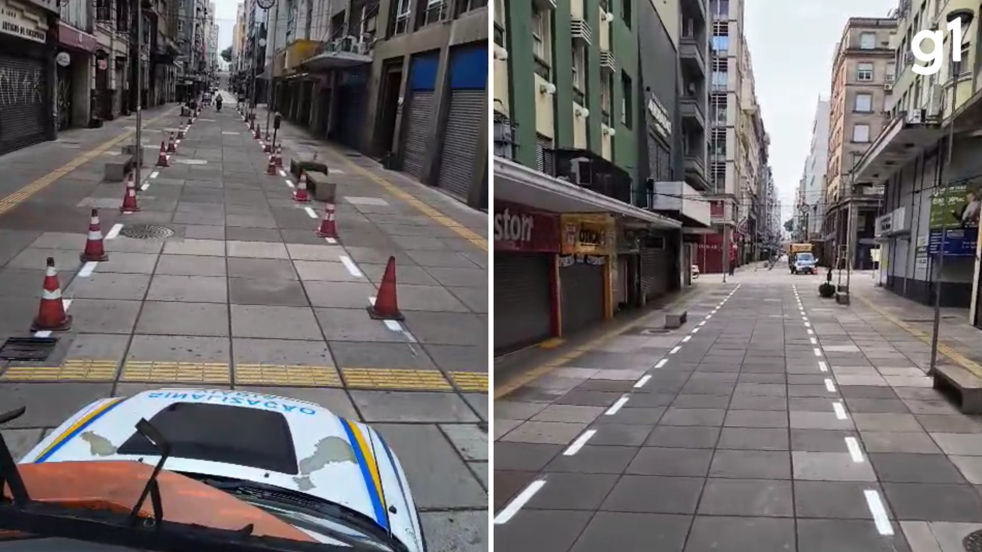 Rua do Centro Histórico de Porto Alegre vai ter faixa exclusiva para veículos de emergência