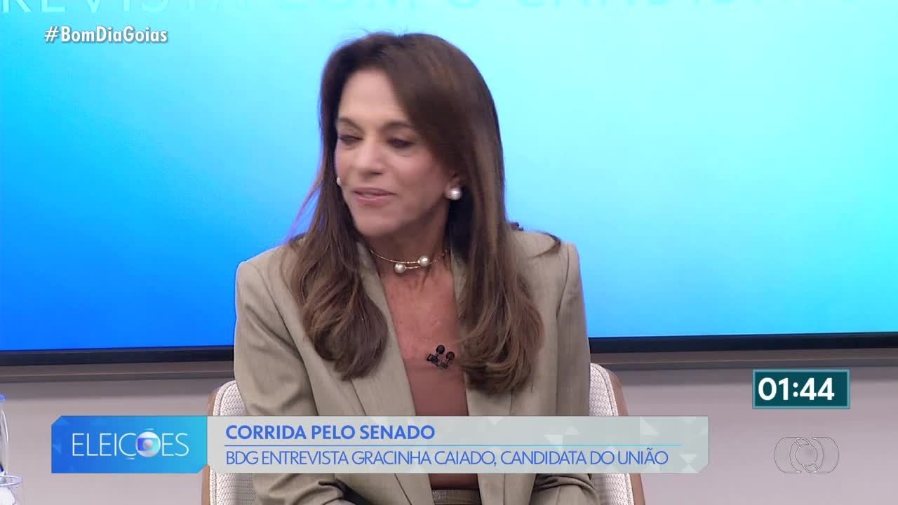 Gracinha Caiado é entrevistada no Bom dia Goiás