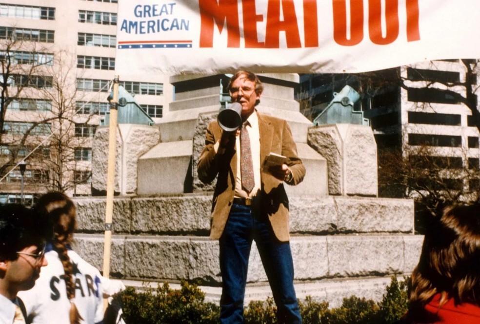 O "MeatOut Day" ou Dia Mundial sem Carne foi criado em 1985, nos Estados Unidos — Foto: Reprodução/Farm Animal Rights Movement (Farm)