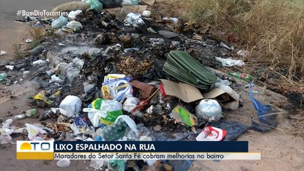 Moradores reclamam de lixo espalhado e falta de infraestrutura na região sul de Palmas