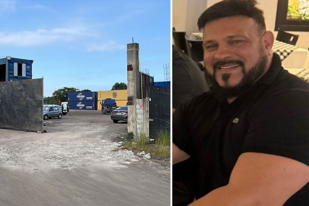 Advogado Maurício Almeida de Albuquerque foi morto em São Vicente — Foto: Daniela Rucio/TV Tribuna e Reprodução