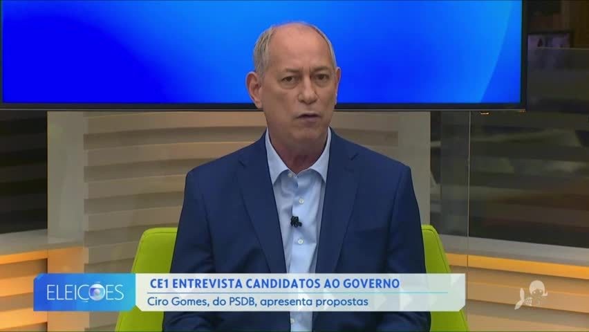 Ciro Gomes é entrevistado no CE1; assista 