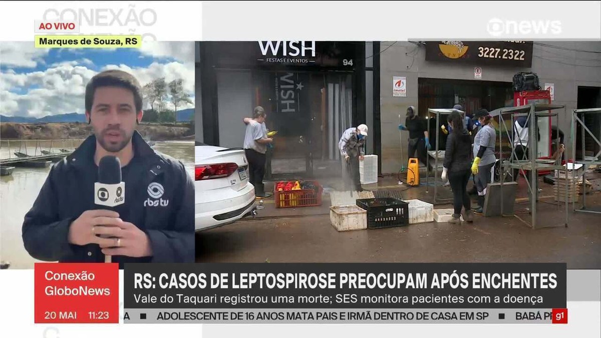 Enchentes no RS: morte por leptospirose é confirmada em Travesseiro, diz prefeitura