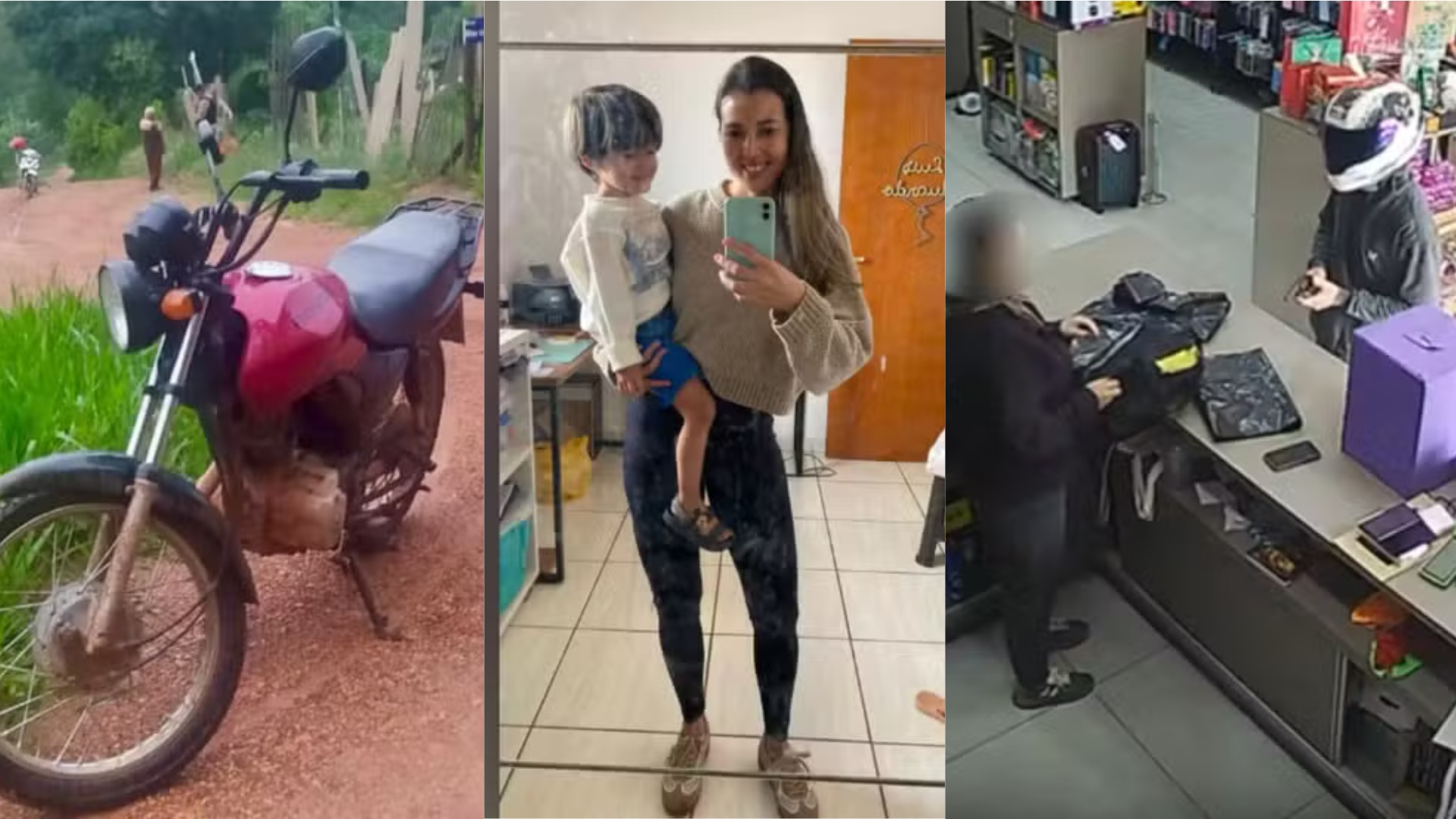 Você viu? Homem compra moto por R$ 300 e um porco, mãe e filho morrem em acidente e ladrão atira para provar roubo