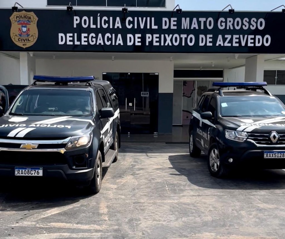  Delegacia de Peixoto de Azevedo (MT) — Foto: Polícia Civil