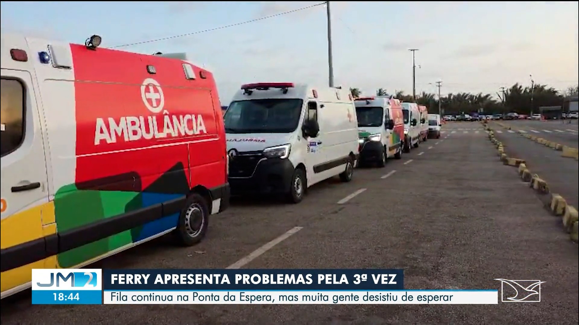 Ferryboat Cidade de Araioses volta apresentar falhas nesta quarta-feira (15) e interrompe viagens