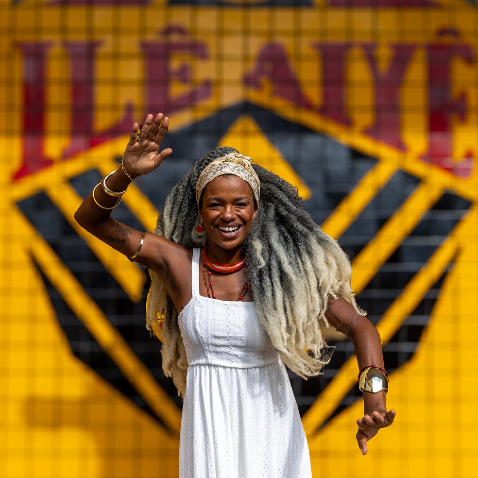 Nayara Amanda concorre ao título de Deusa do Ébano do Ilê Aiyê 2025 — Foto: André Frutuoso/Divulgação