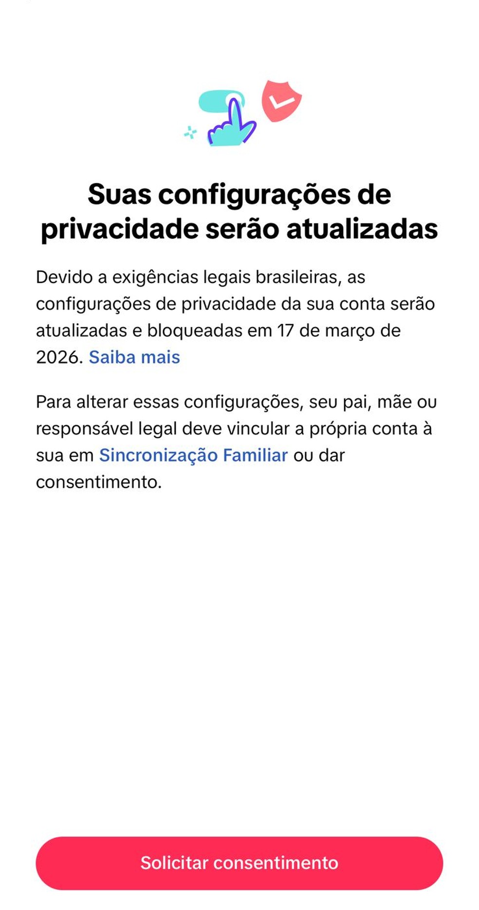 Configuração de privacidade TikTok — Foto: Reprodução