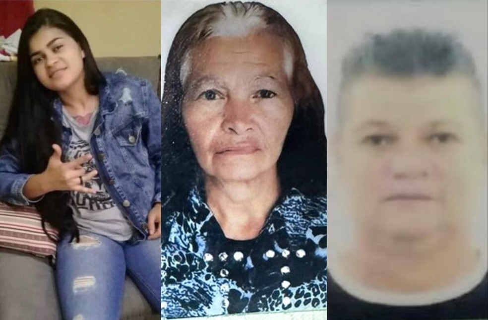 Maria Amanda, Severina Gomes e  Mauro Sérgio, vítimas fatais do acidente na BR-116 — Foto: Redes sociais
