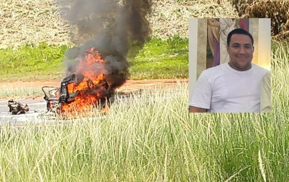 Onda Verde - SP: Motorista morre carbonizado em acidente com carro, caminhões e caminhonete na BR-153